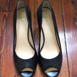 MOVING SALE! Cole Haan Black Peep Toe Pumps!